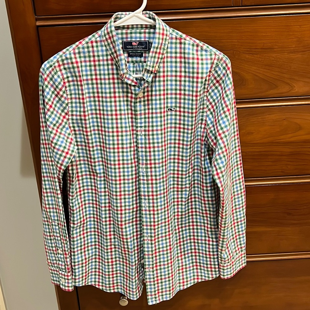 EUC Vineyard Vines Button Shirt Boys Size Large (16)